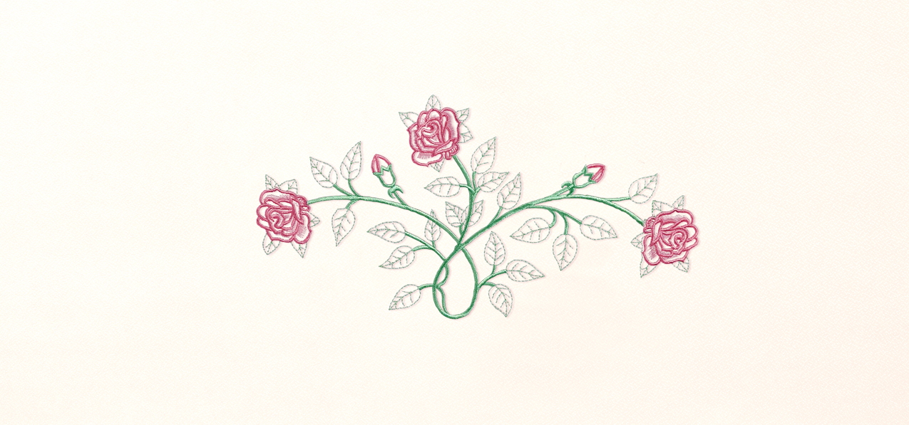 Vine And Rose Pink-Rosetan Faux